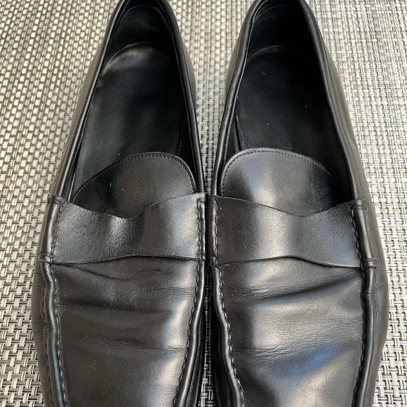 Men’s “PRADA” Black Leather Loafers - Picture 2 of 9